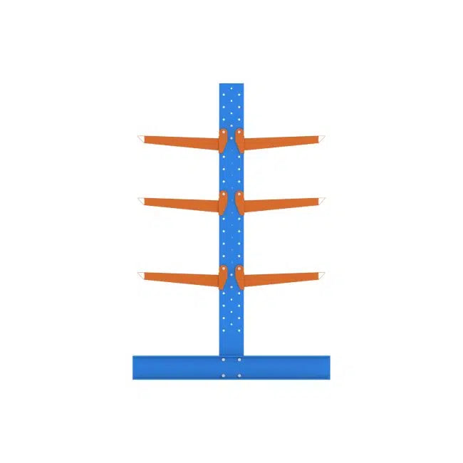 Light Duty Cantilever Racking | 2400mm H 2 Bays Double Side 600mm Arm | Indoor Bulky Warehouse Storage
