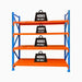 2m (H) x 1.5 (W) m x 0.6m (D) 1600kg 4-Tier Adjustable Garage Shelving - front view with weight limit
