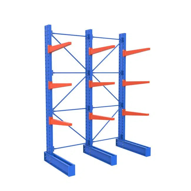 Heavy Duty Cantilever Racking | 4290mm Height 2 Bay Single Side | Indoor Bulky Warehouse Storage