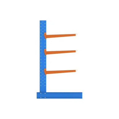 Blue and orange racking single sided- sie view