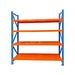 1600kg Blue and orange 4-Tier Adjustable Garage Shelving - 2m (H) x 1.5 (W) m x 0.6m (D)